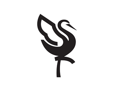 CRANE bird branding crane design icon identity illustration logo mark marks river symbol ui vector wave