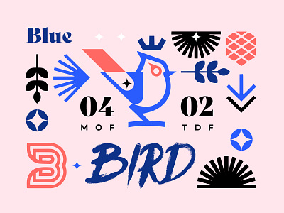BLUE BIRD bird blue branding design gradient icon identity illustration leaf logo marks symbol tree ui vector
