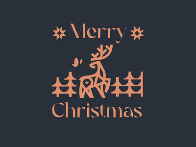 MERRY CHRISTMAS animal branding christmas deer design icon identity illustration logo marks merry merrychristmas newyear santaclause symbol ui vector