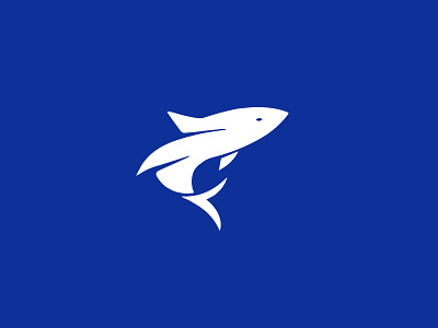 Shark animal logo ocean shark water