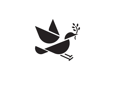 Bird animal bio bird blanc design logo white
