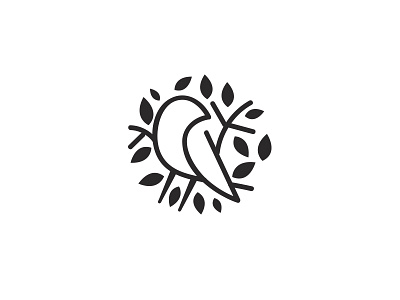 Bird animal bird design forest leaf logo tress