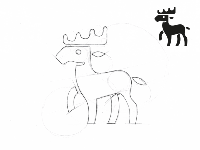 Elk by matthieumartigny on Dribbble