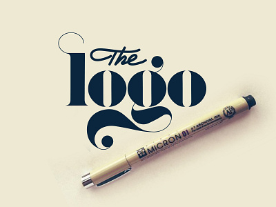 Logo font calligraphy design font logo script