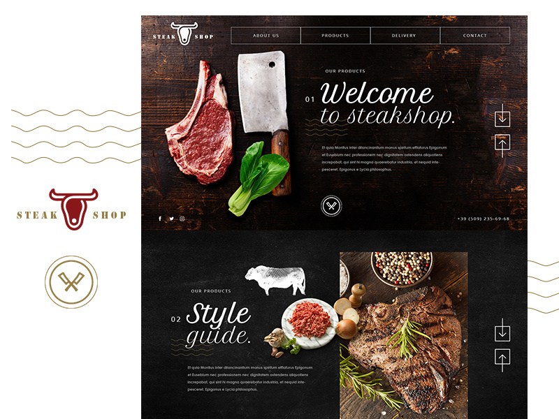 Steakshop by matthieumartigny on Dribbble