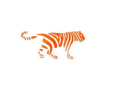 Tiger animal black design graphic icon identity illustration logo marks symbol tiger