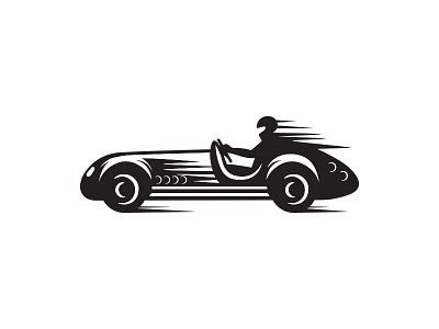 Drive black car design drive graphic icon illustration logo marks race speed