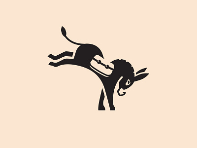 Logo Donkey animal black design donkey graphic icon illustration logo mark mexican mule symbol