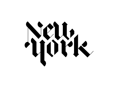 New York calligraphy font lettering liberty marks newyork ny script statueofliberty town typography written