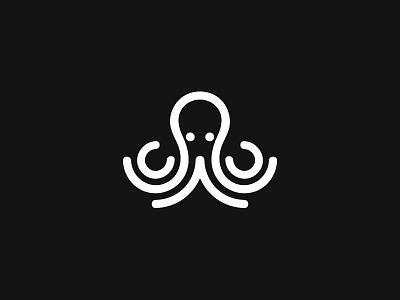 Octopus animal design illustration line logo mark natural ocean octopus sea symbol water