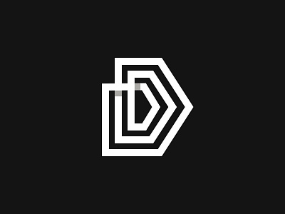 D black d design font letter lettering line marks monogram skecth type typography