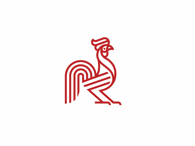 Rooster by matthieumartigny on Dribbble