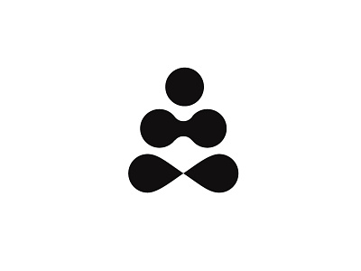 Yoga bio design detente grid icon logo mark natural relax symbol yoga zen