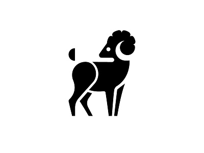 Goat animal brand design goat icon illustration line logo mark mountain smart symbol