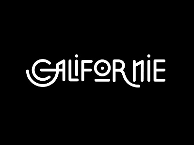 Californie america branding californie calligraphy city design font hand identity lettering logo pencil