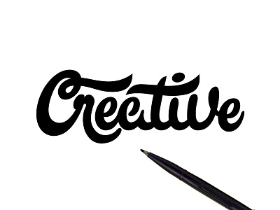 Creative branding calligraphy creative design font hand identity lettering logo pen sketch type