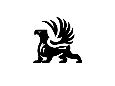 Griffon animal design eagle fast fly griffin griffon identity illustration logo logotype mark