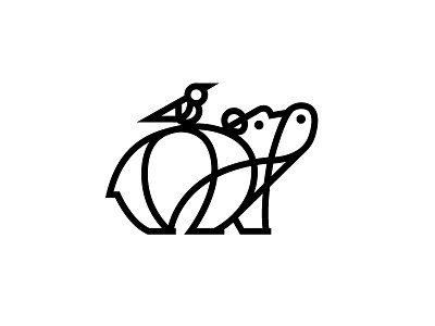 Hippo animal design hippo identity illustration logo logotype mark safari side symbol water