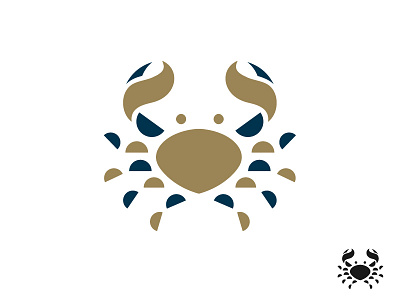 Crab animal crab design identity illustration king logo logotype mark sea symbol water