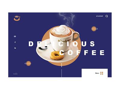 Coffee website coffee cup delicious design grid interface menu page ui ux web website