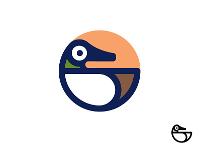 Duck animal design duck hunt identity illustration logo logotype mark river symbol water