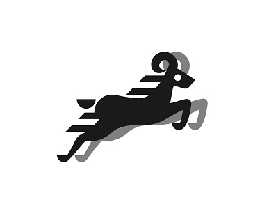 ANIMAL animal design forest graphic jump logo mark moove mountain run symbol tree