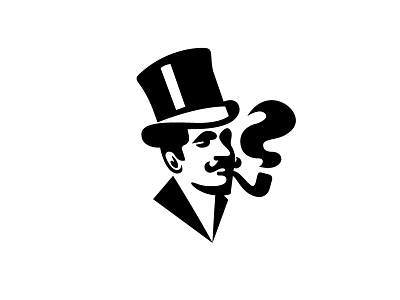 Gentleman branding design face flat gentleman icon identity illustration illustrator logo luxe vintage