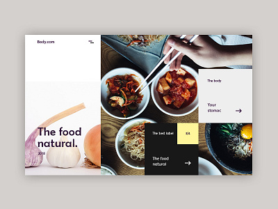 body.com body food grid interface natural run sport style ui ux web website