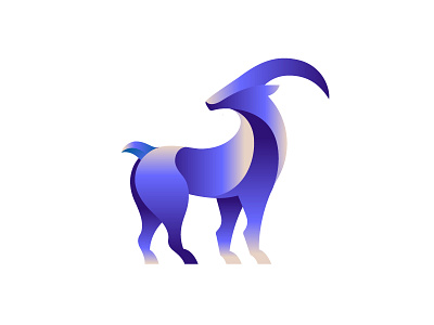 Goat animal branding colorful design goat icon identity illustration logo marks mountain symbol