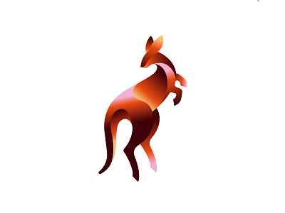 Kangaroo animal australia branding colorful design icon identity illustration kangaroo logo marks symbol