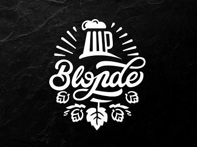 Blonde / beer beer branding calligraphy drink font lettering logo logomark logotype mark typeface typography
