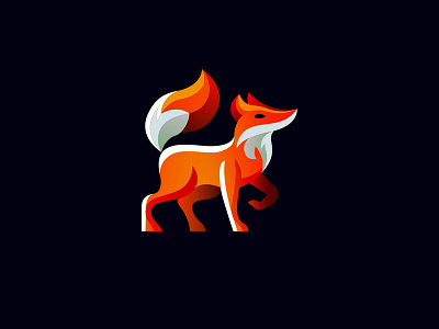 Fox animal branding design fox grid icon identity illustration logo marks smart symbol