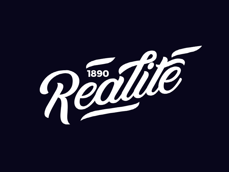 Realite / calligraphy symbol realite monogram marks logo lettering identity icon grid font design branding