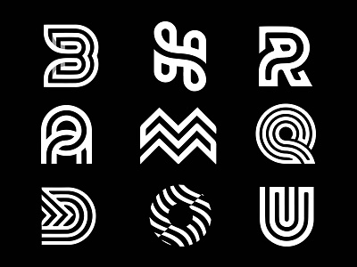 Monogram branding colorful design font icon identity illustration letter logo marks monogram symbol