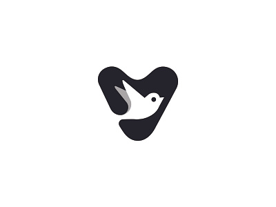 bird = V = Vol animal bird branding icon identity illustration letter logo marks monogram symbol v