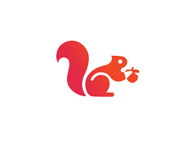 Squirrel animal design illustration logo marks minimal retro smart squirrel symbol vintage