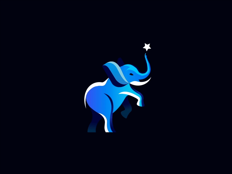 Animation / Elefant animal animation branding design elefant grid icon illustration logo marks motion symbol