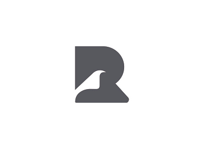 R Mountain design forest illustration lettering logo marks minimal mountain r running symbol