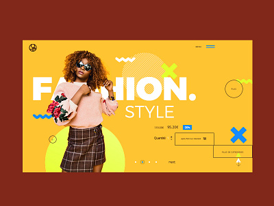 Web Fashion style animation concept design e commerce fashion grid interface product summer ui ux website