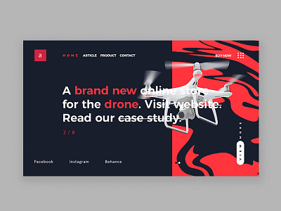 Web page for drone