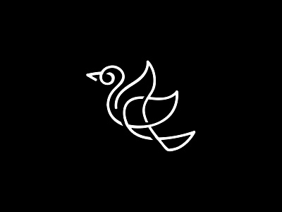 Bird animal bird black branding design font graphic icon identity illustration letter lettering line logo logotype mark marks monogram symbol typography