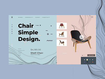 web chair animation app branding chair design flat logo marks symbol ui ux web website