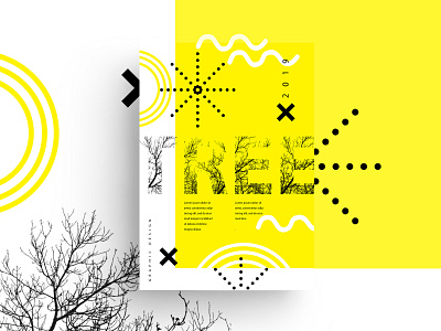 LAYOUT 2019 abstract branding design graphic grid icon identity illustration layout marks symbol tree typography yellow