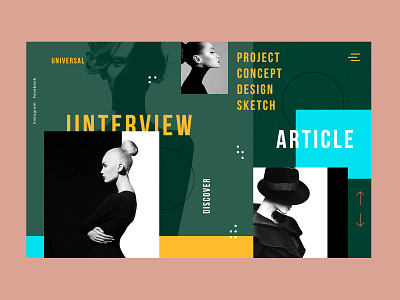 WEB 2019 animation app design flat minimal typography ui ux web website