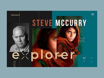 WEB - STEVE MCCURRY app black branding design identity mark mccurry minimalist template ui ux web webdesign website