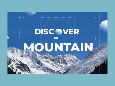 WEB MOUNTAIN animation app flat illustration mountain typography ui ux web website