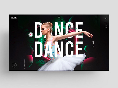 DANCE - WEB animation app branding logo symbol typography ui ux vector web