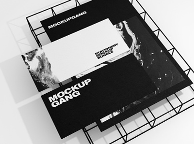 Stationery Mockup Bundle brand branding design download identity logo mockup modern stationery template
