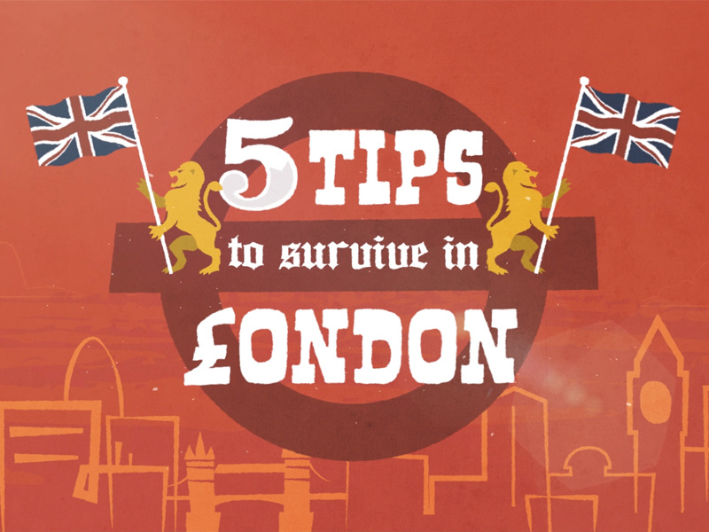 5 Tips To Survive In London motion graphics after effects rig character cartoon animation london