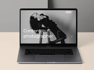 Portfolio - Landing Page landing page photographer portfolio ui user interface design ux web design